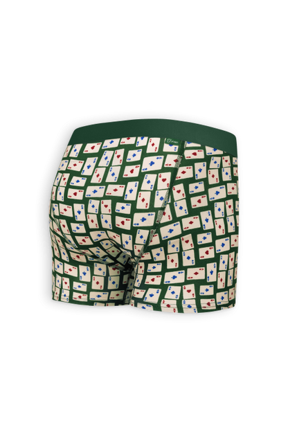 A-dam - Boxer Brief Green Cardgame Pine Needle - WERTE FREUNDE