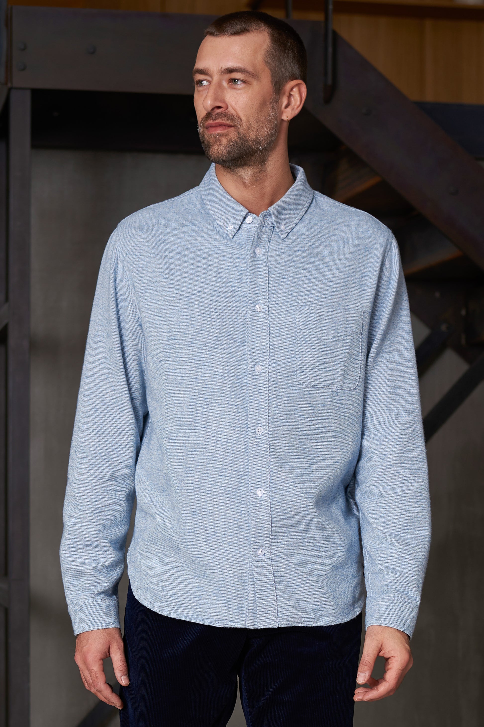 About Companions - KEN shirt mid blue - WERTE FREUNDE