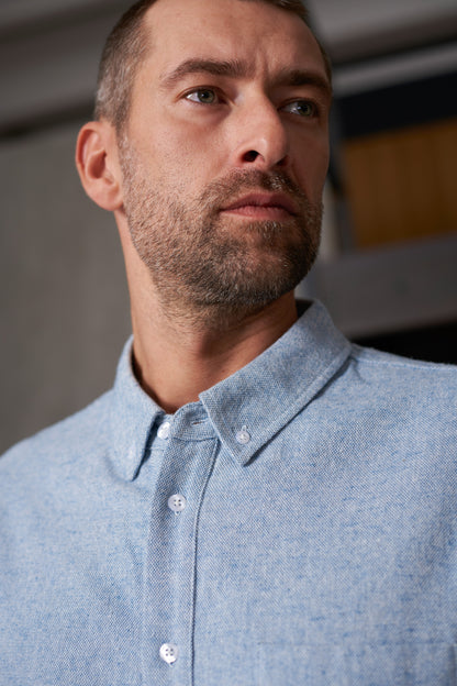 About Companions - KEN shirt mid blue - WERTE FREUNDE