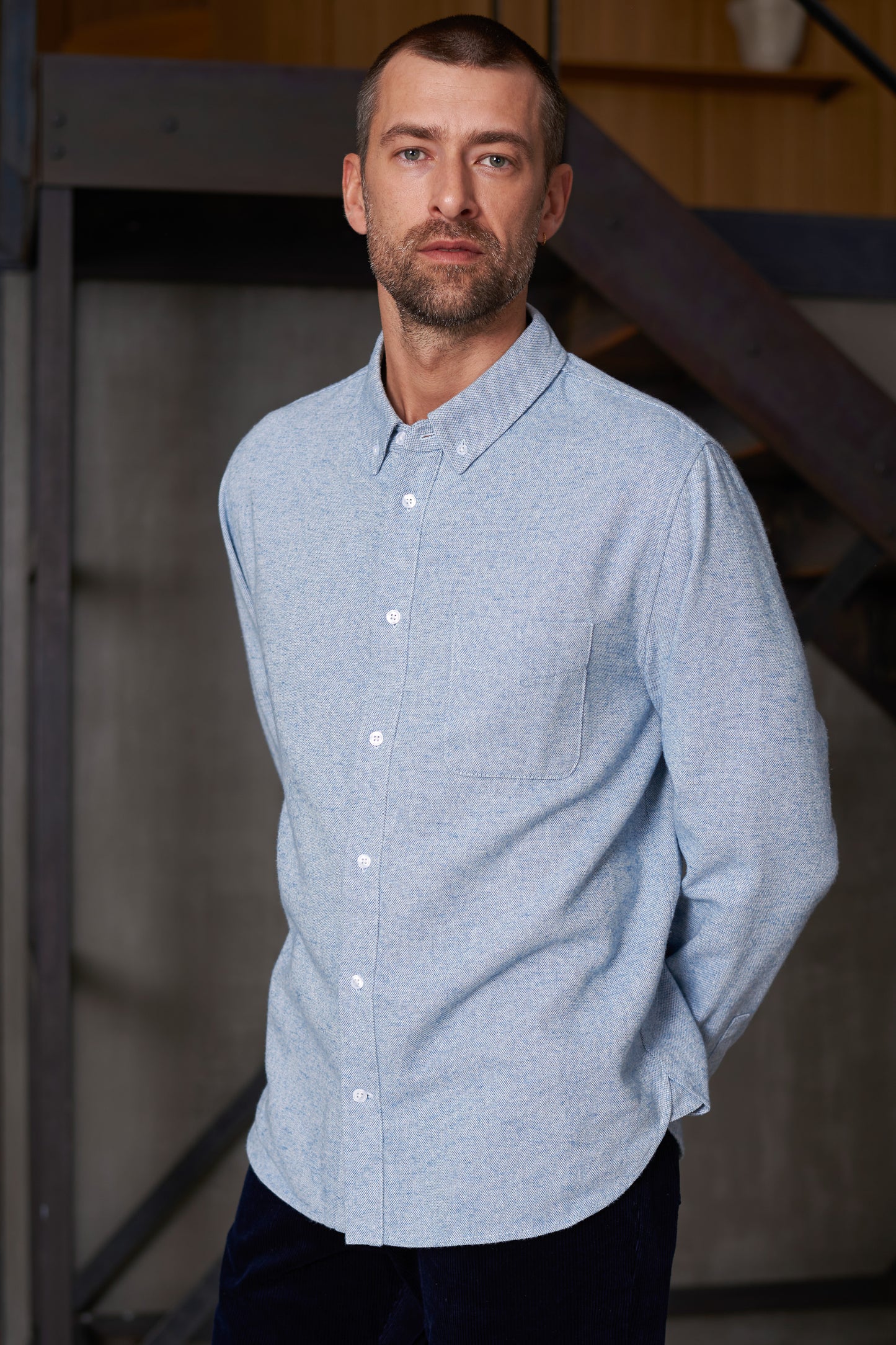 About Companions - KEN shirt mid blue - WERTE FREUNDE