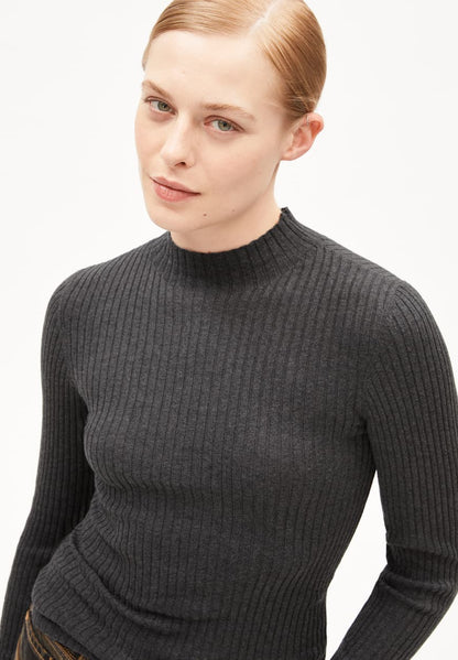 Armedangels - ALAANIA Strick Pullover steel melange