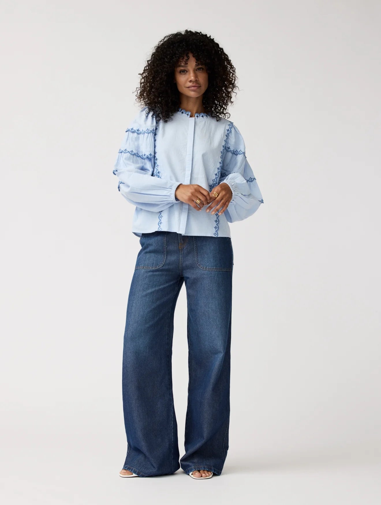 Alchemist - Milly Bluse Sky blue - WERTE FREUNDE