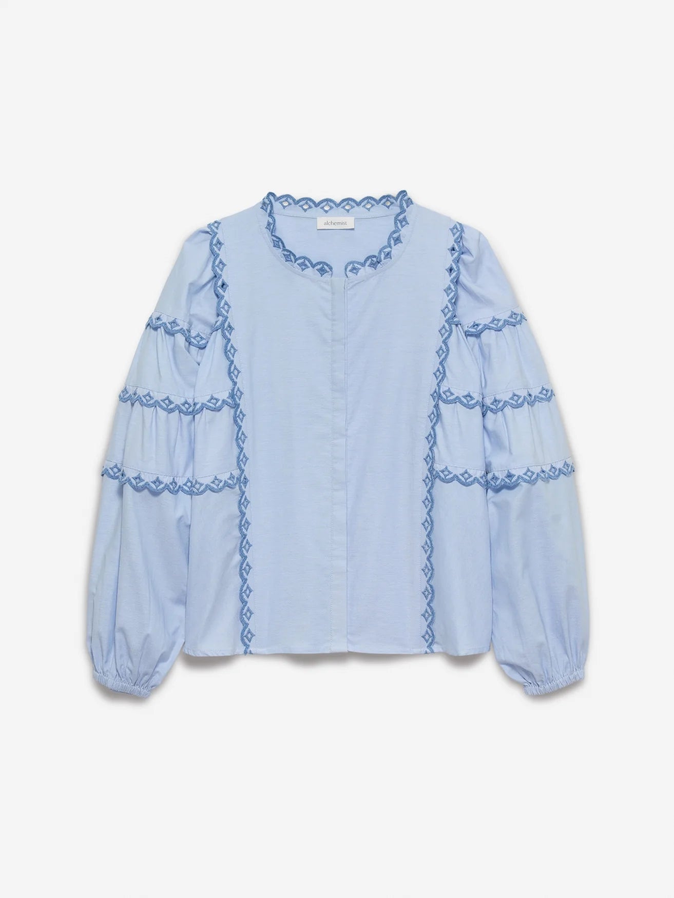 Alchemist - Milly Bluse Sky blue - WERTE FREUNDE