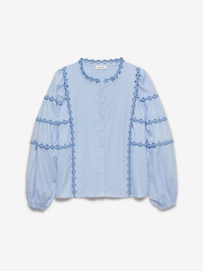 Alchemist - Milly Bluse Sky blue - WERTE FREUNDE