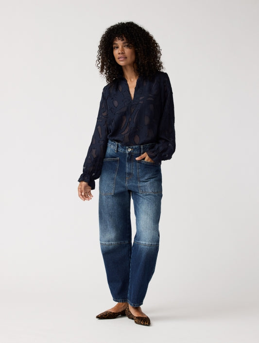 Alchemist - Ella Top Navy - WERTE FREUNDE