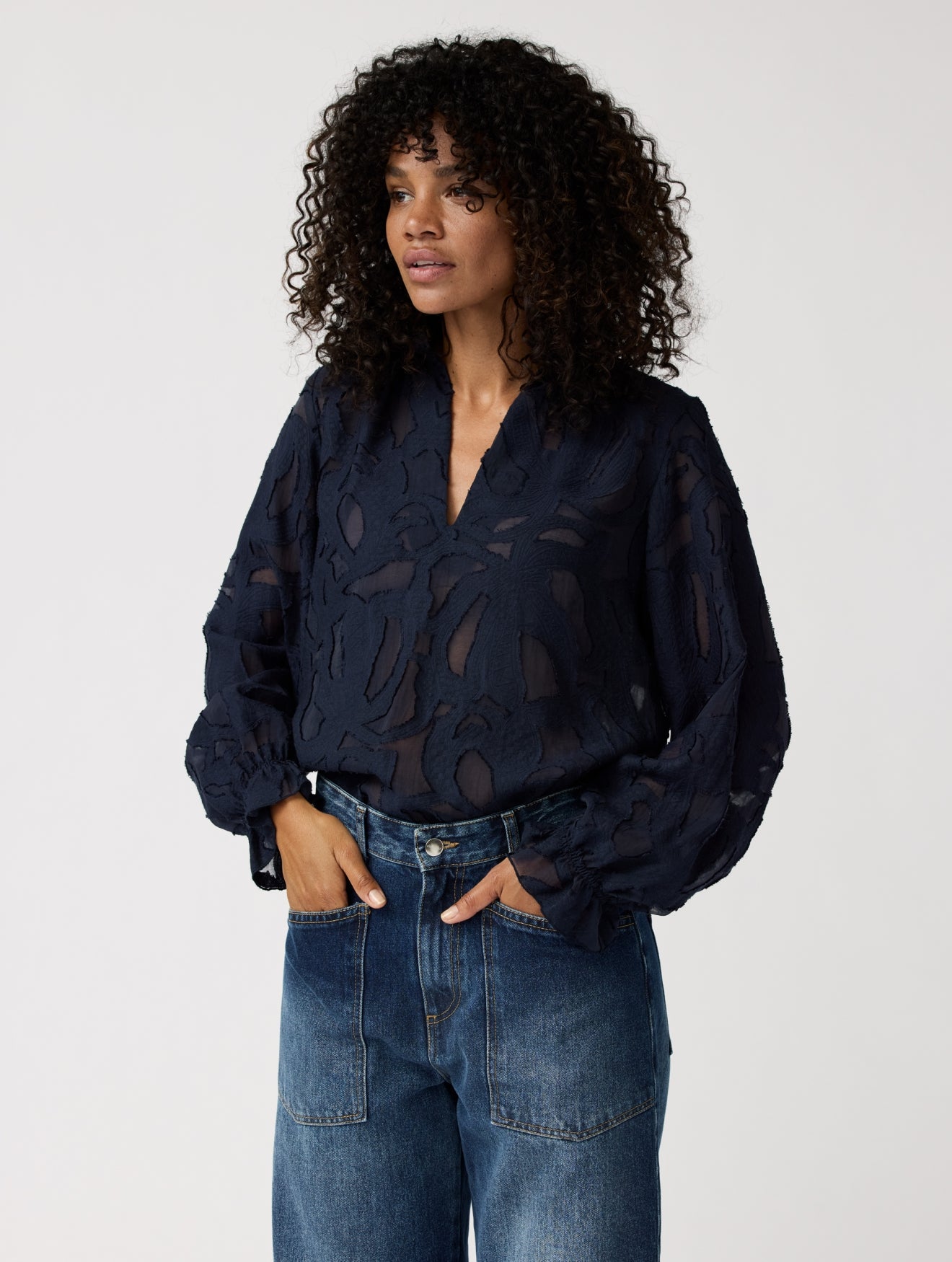 Alchemist - Ella Top Navy - WERTE FREUNDE