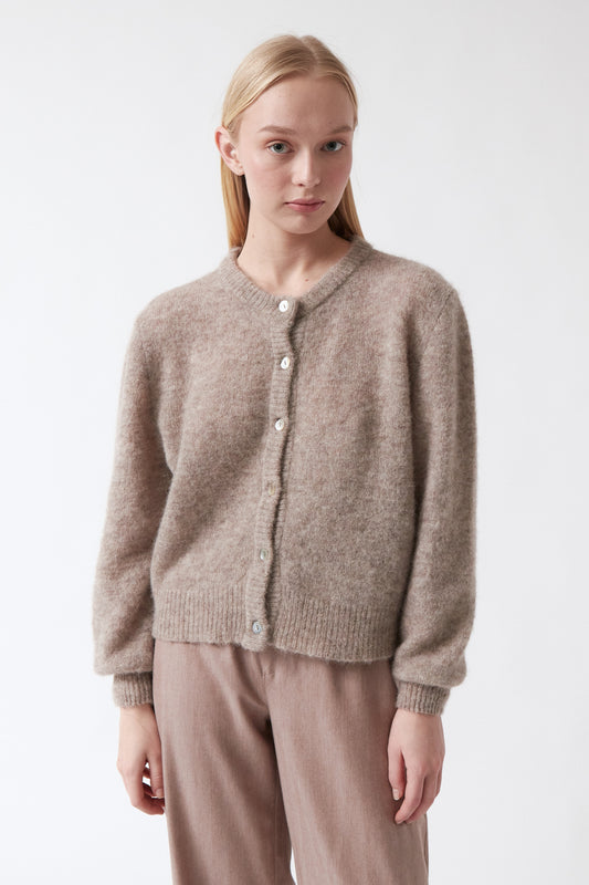 amt. - Galeta Cardigan Visone - WERTE FREUNDE