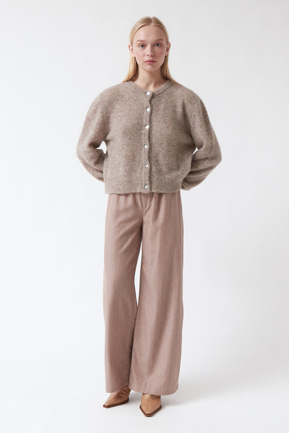 amt. - Galeta Cardigan Visone - WERTE FREUNDE