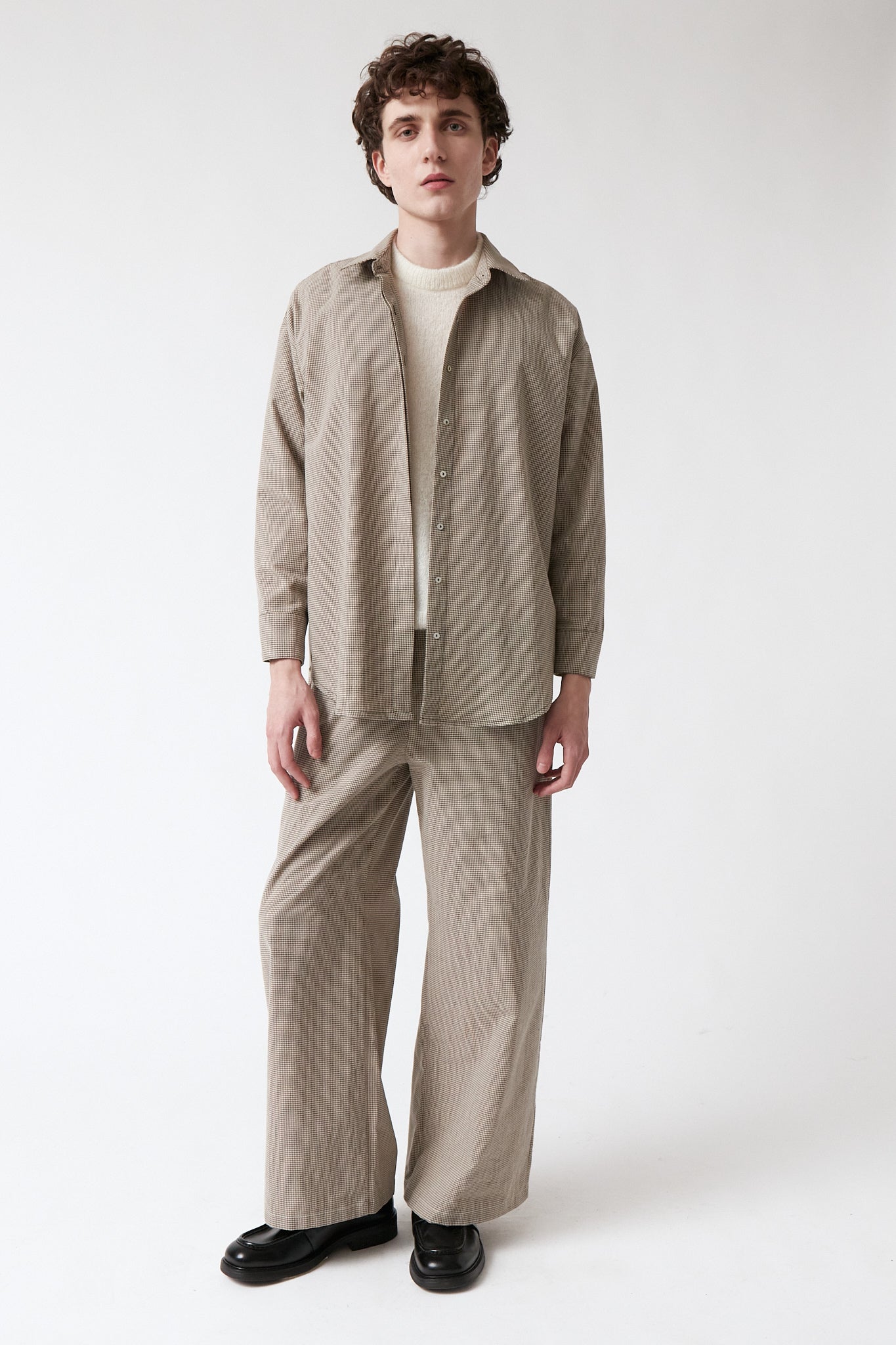 amt. - Honey Shirt Beige & Black Vichy - WERTE FREUNDE