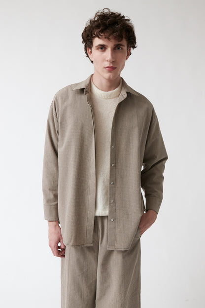 amt. - Honey Shirt Beige & Black Vichy - WERTE FREUNDE