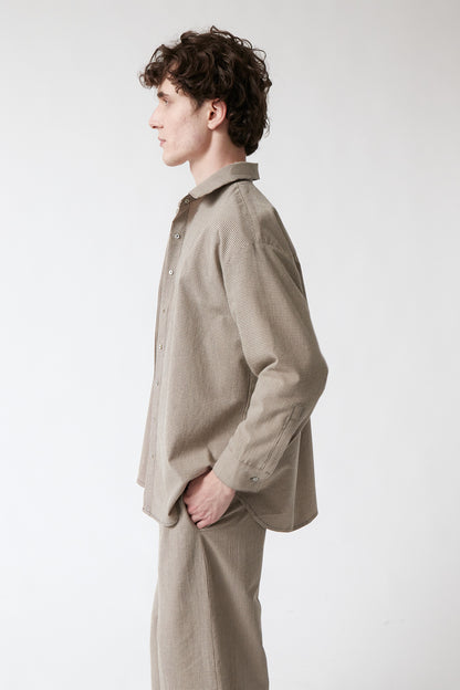 amt. - Honey Shirt Beige & Black Vichy - WERTE FREUNDE