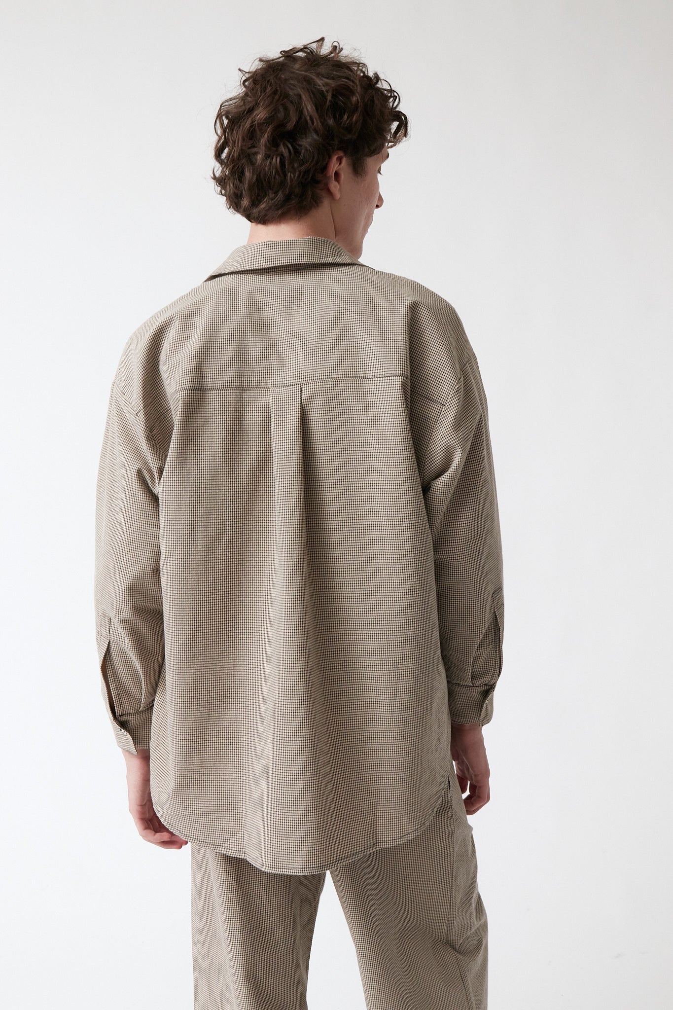 amt. - Honey Shirt Beige & Black Vichy - WERTE FREUNDE