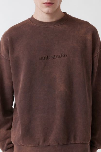 amt. - Acid Sweatshirt Brown - WERTE FREUNDE