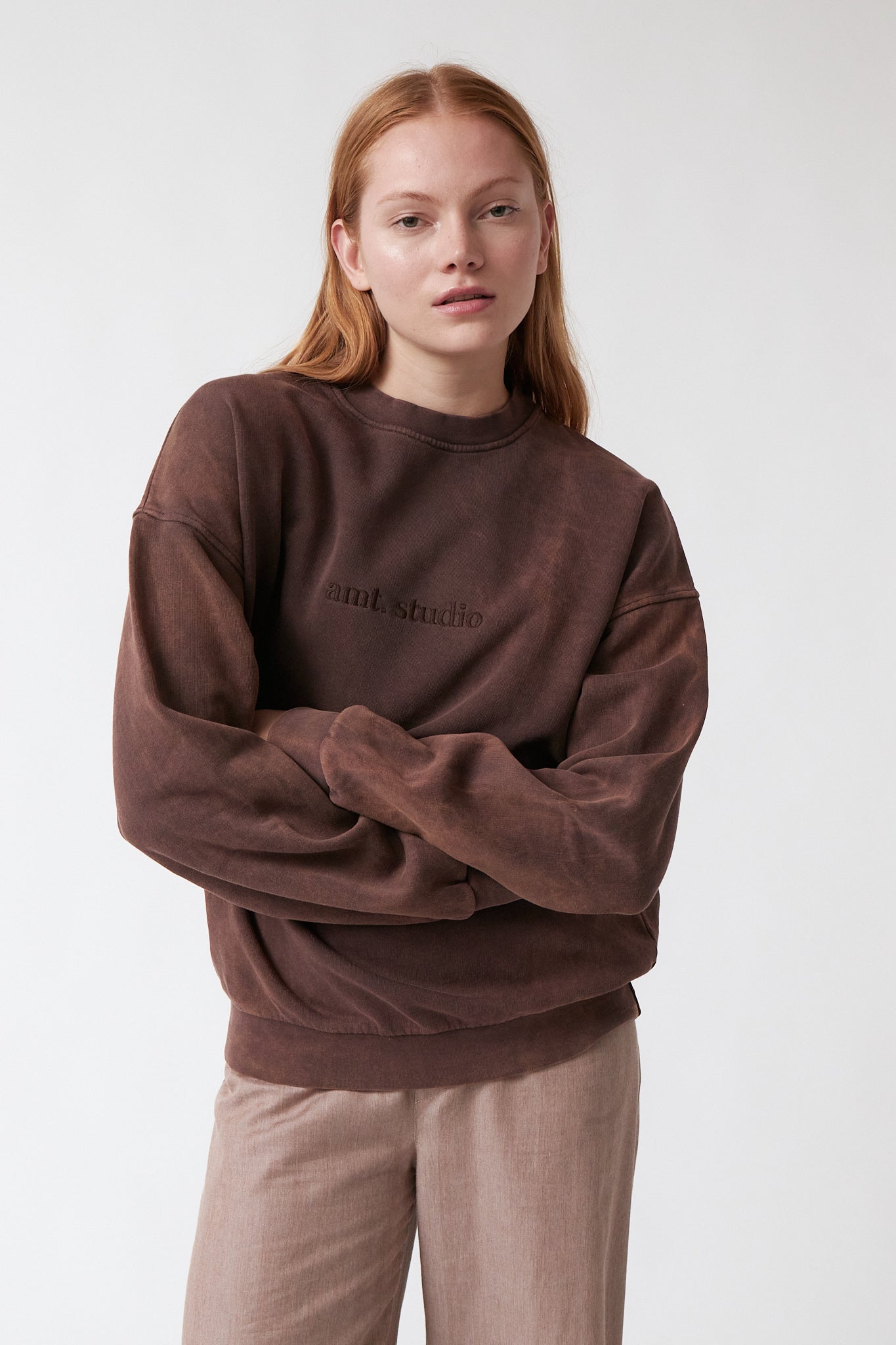 amt. - Acid Sweatshirt Brown - WERTE FREUNDE
