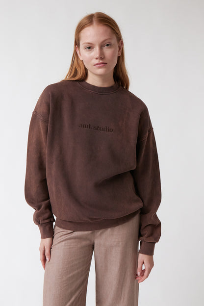 amt. - Acid Sweatshirt Brown - WERTE FREUNDE