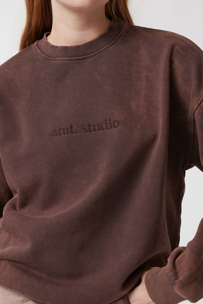 amt. - Acid Sweatshirt Brown - WERTE FREUNDE