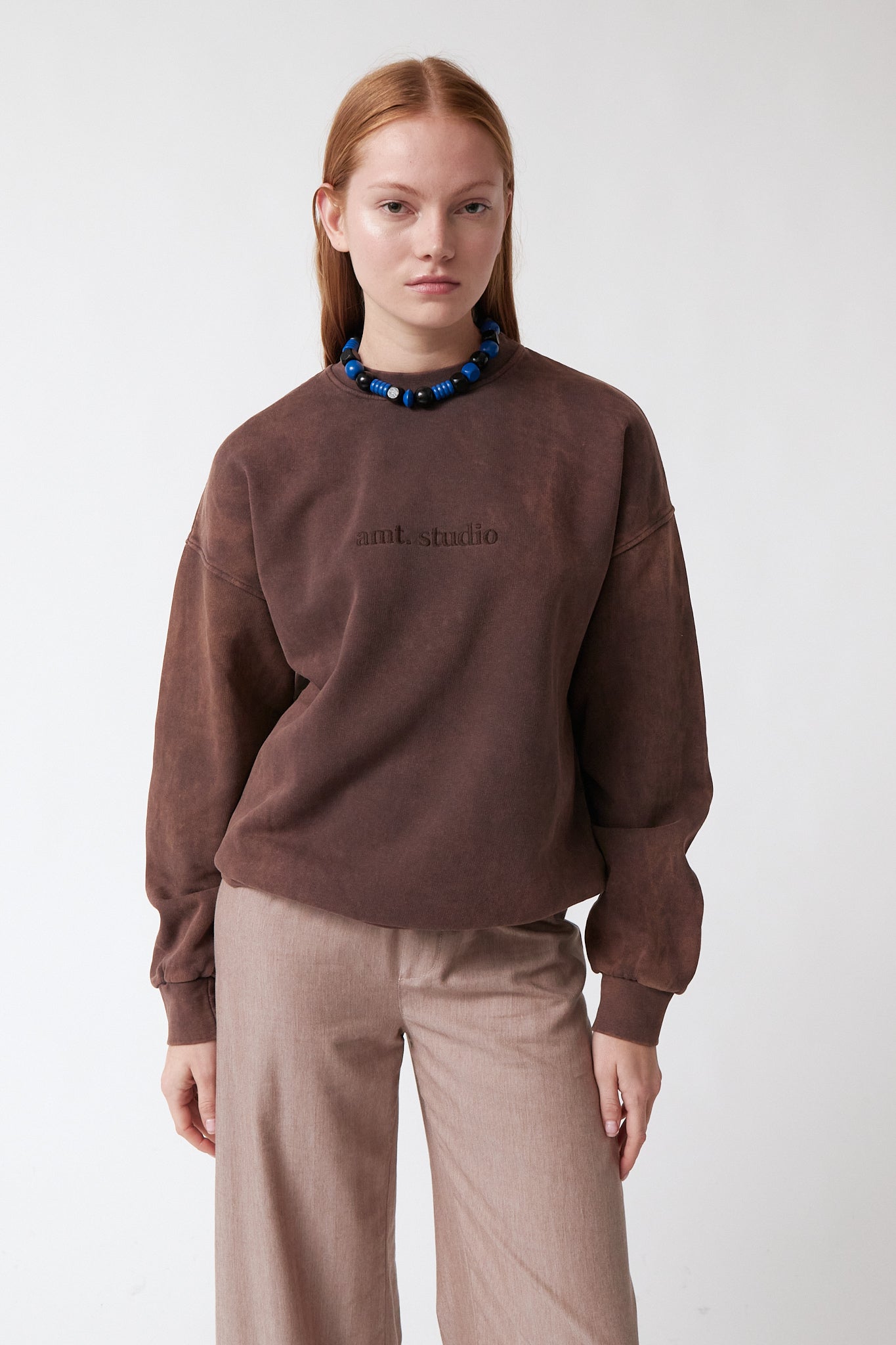 amt. - Acid Sweatshirt Brown - WERTE FREUNDE