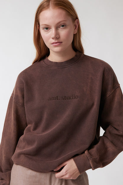 amt. - Acid Sweatshirt Brown - WERTE FREUNDE