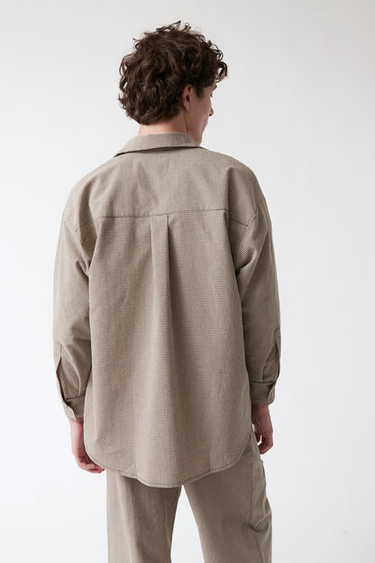 amt. - Honey Shirt Beige & Black Vichy - WERTE FREUNDE