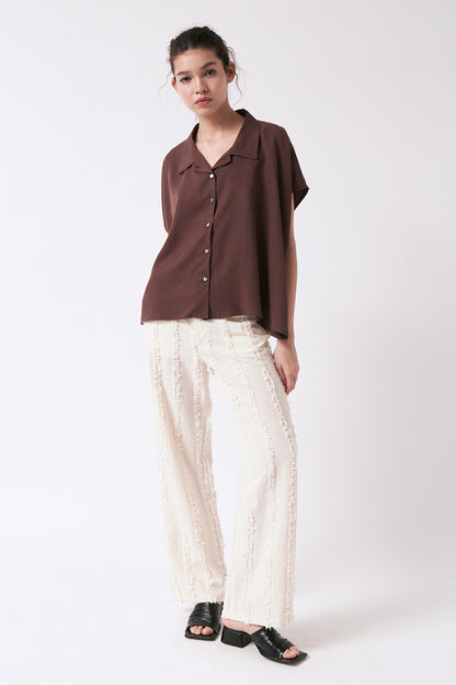 amt. - Lliri Shirt Brown - WERTE FREUNDE