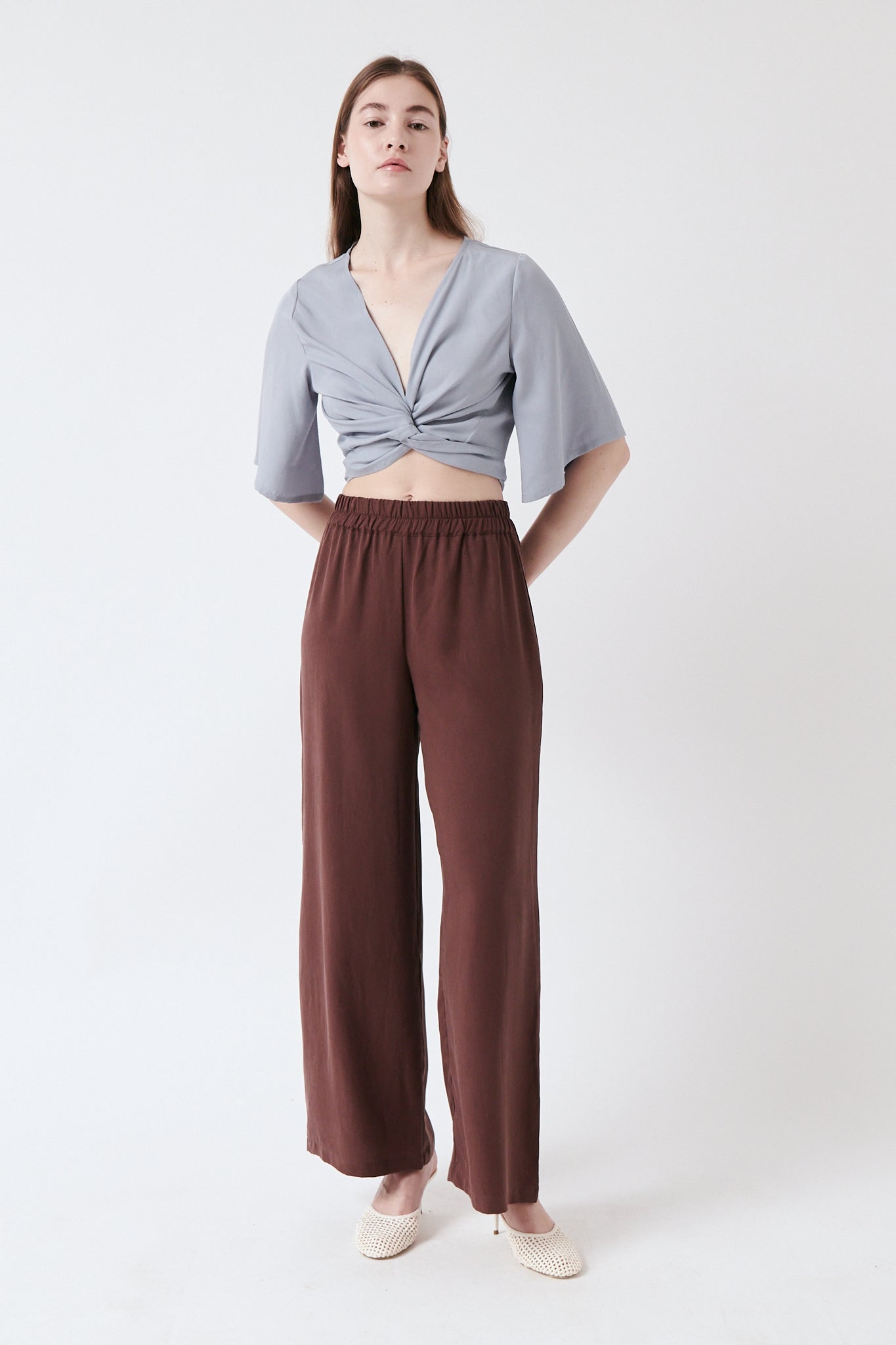amt. - Orchid Pants Brown - WERTE FREUNDE