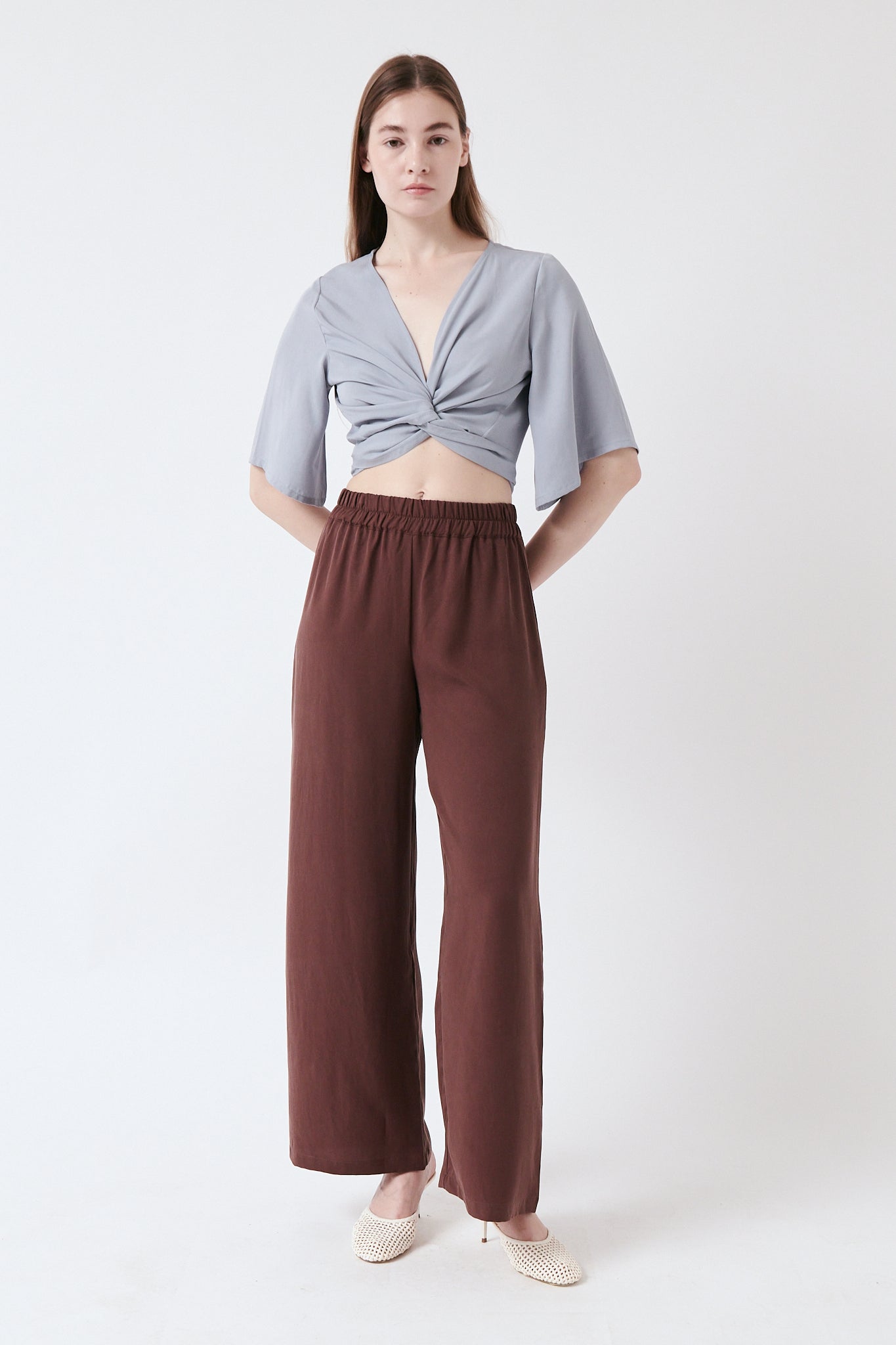 amt. - Orchid Pants Brown - WERTE FREUNDE