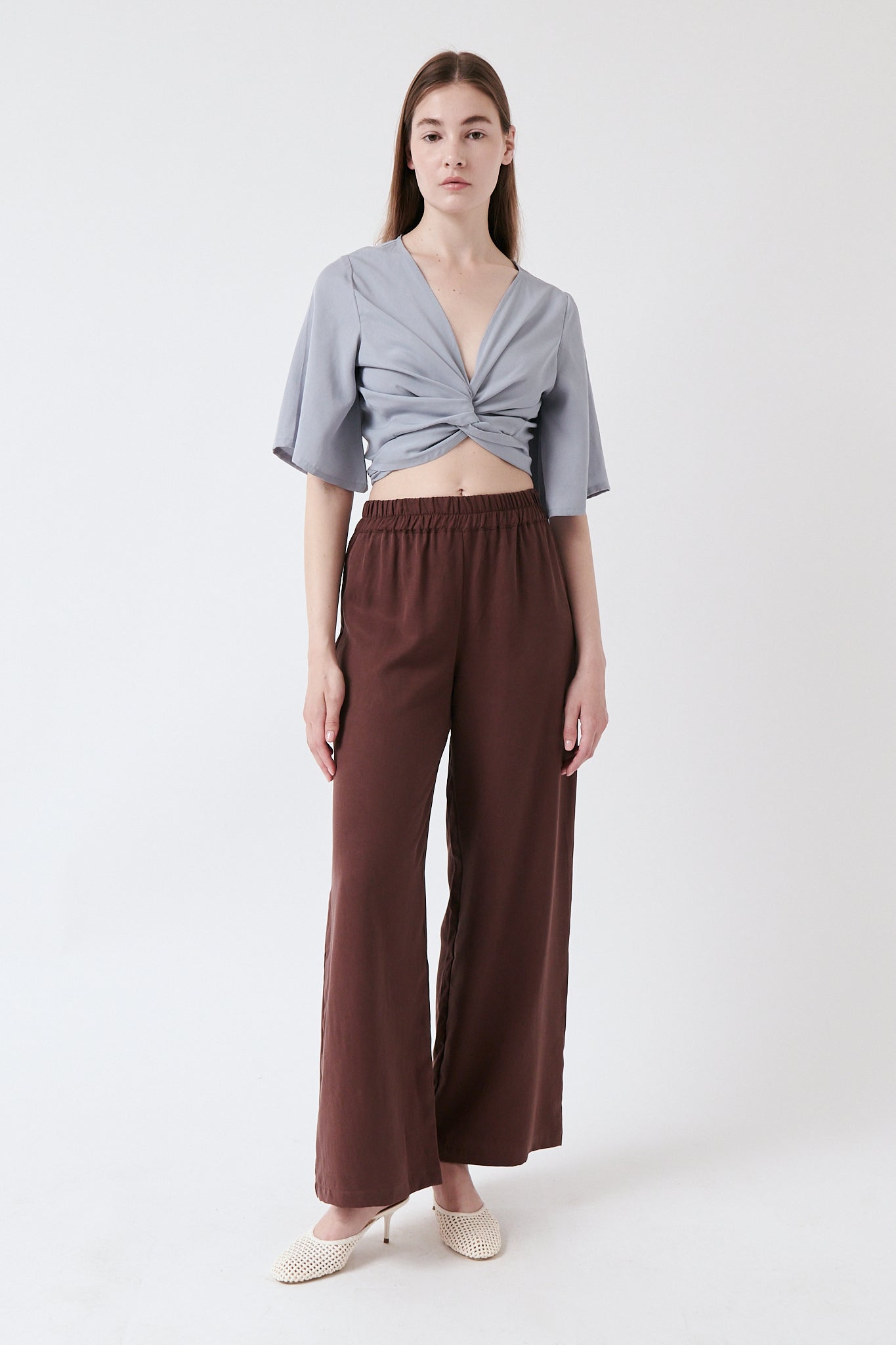 amt. - Orchid Pants Brown - WERTE FREUNDE