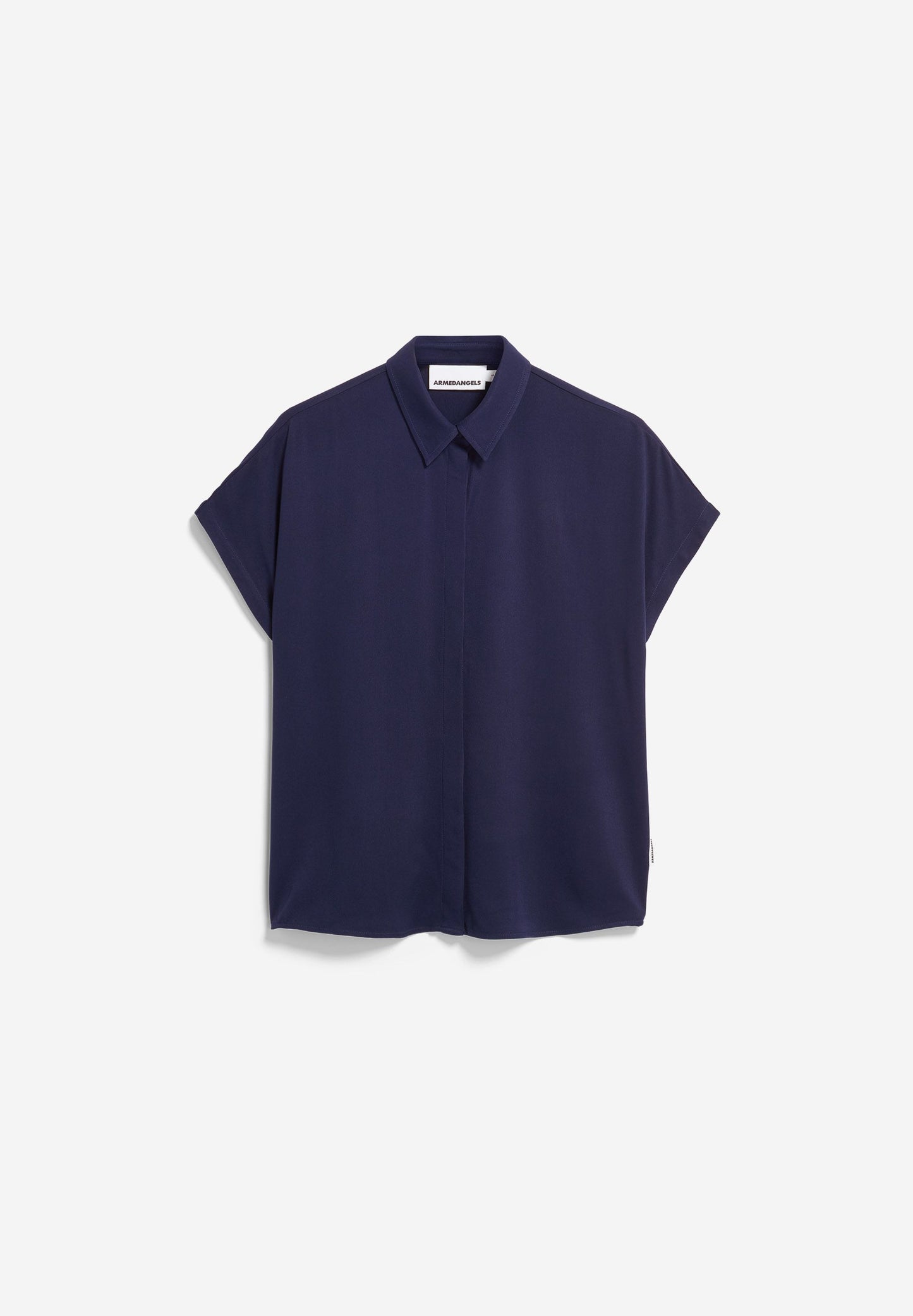 Armedangels - LARISAANA KURZARMBLUSE tinted navy - WERTE FREUNDE