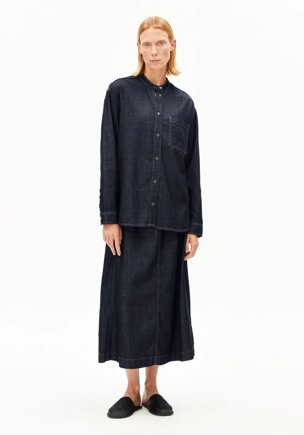 Armedangels - LOOSE JEANSBLUSE rinse - WERTE FREUNDE