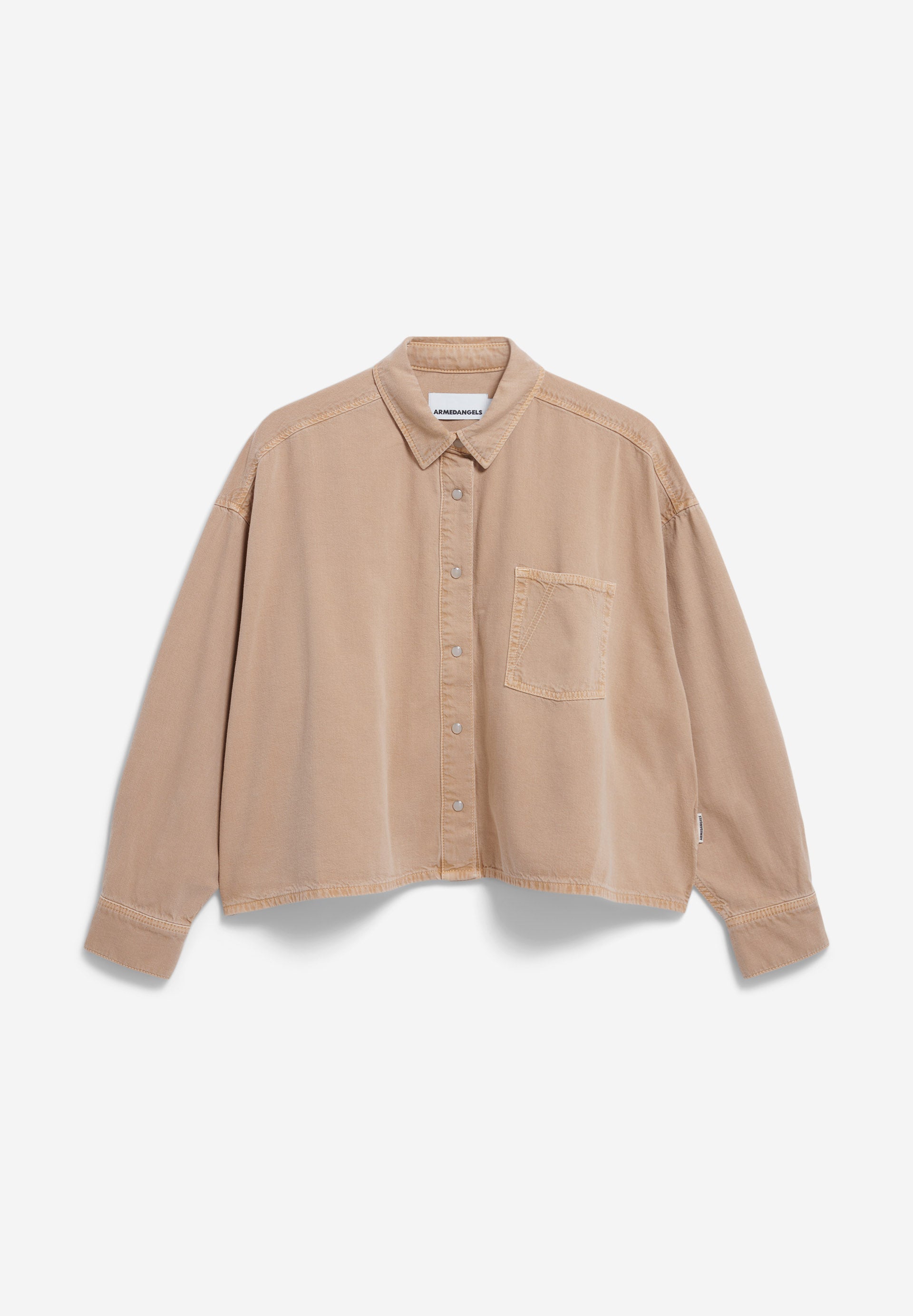 Armedangels - NALAANI Bluse langarm true camel - WERTE FREUNDE