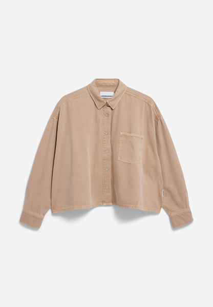 Armedangels - NALAANI Bluse langarm true camel - WERTE FREUNDE