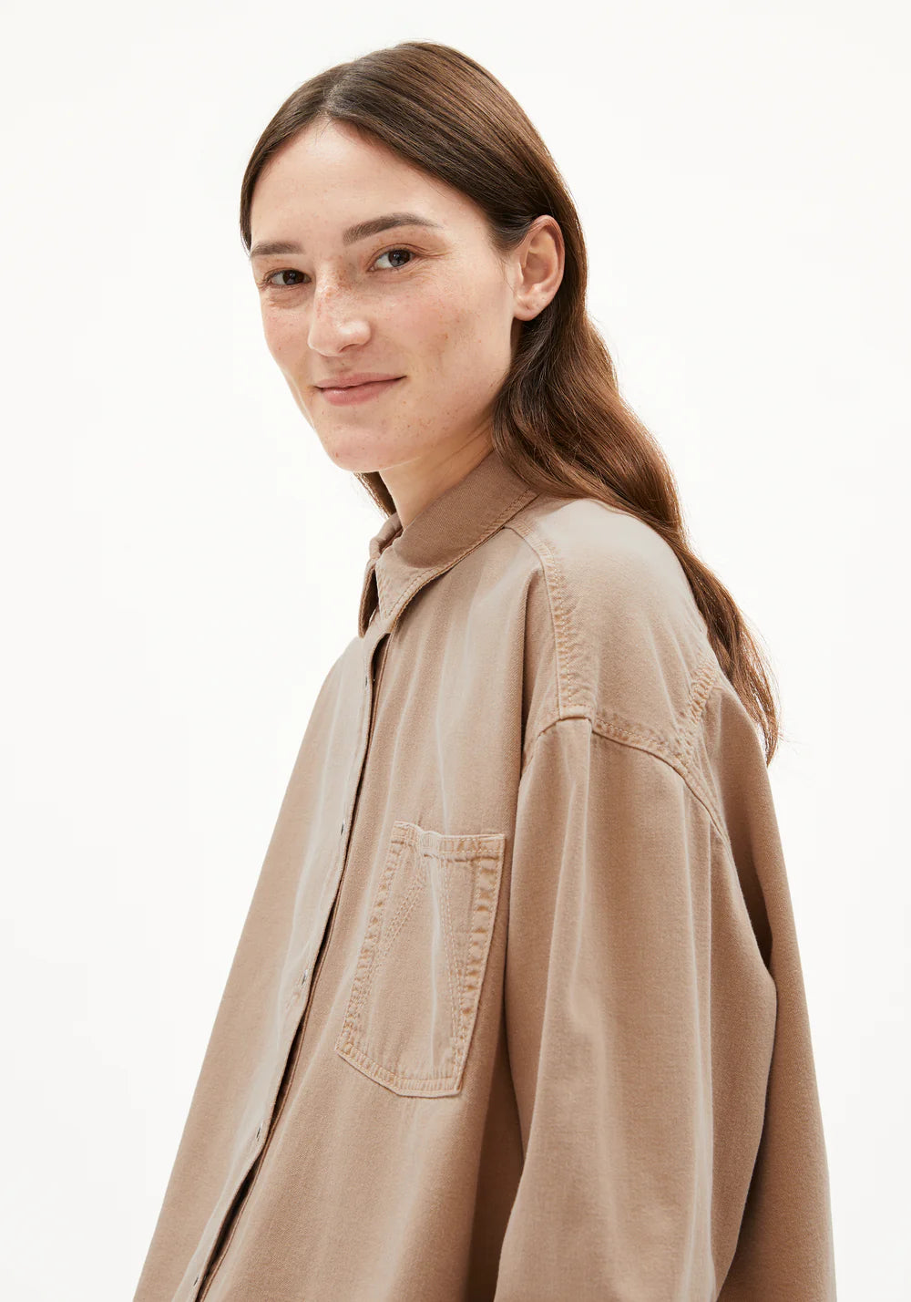 Armedangels - NALAANI Bluse langarm true camel - WERTE FREUNDE