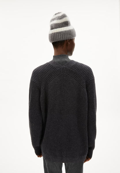 Armedangels - MAIYAA Strick Cardigan steel melange - WERTE FREUNDE