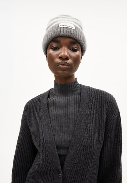 Armedangels - MAIYAA Strick Cardigan steel melange - WERTE FREUNDE