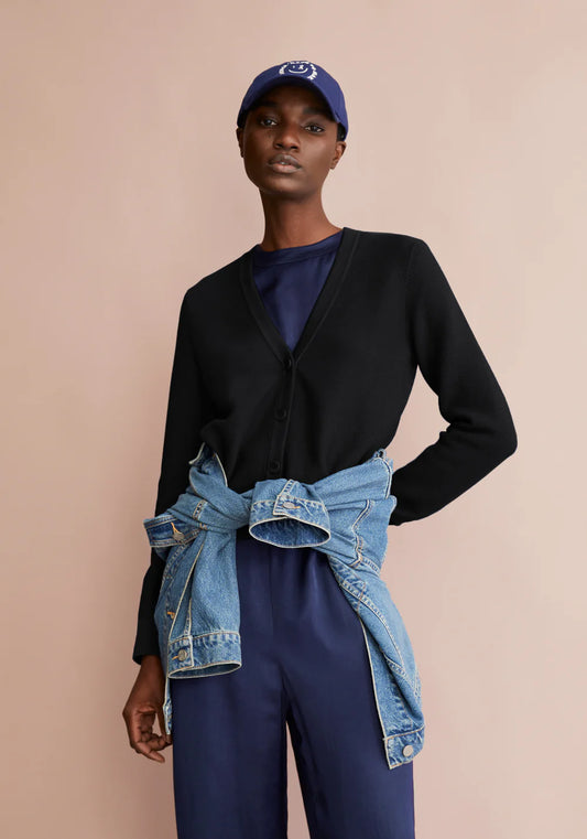 Armedangels - MENAAL LINKS LINKS Strick Cardigan black - WERTE FREUNDE