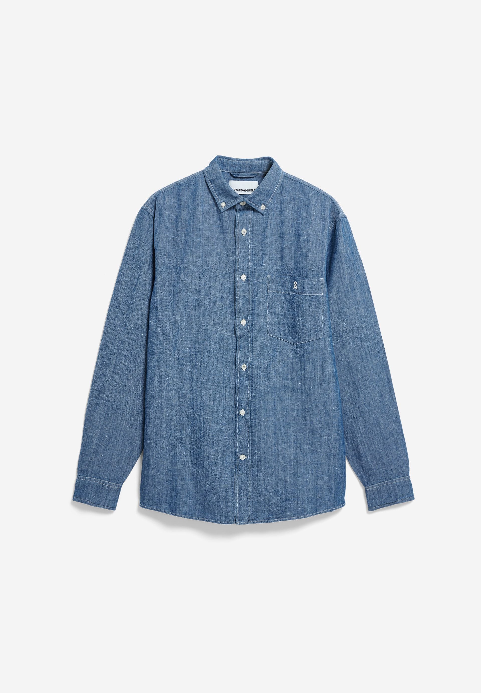 Armedangels - CHAMBRAY-LEINEN LANGARMHEMD esla - WERTE FREUNDE