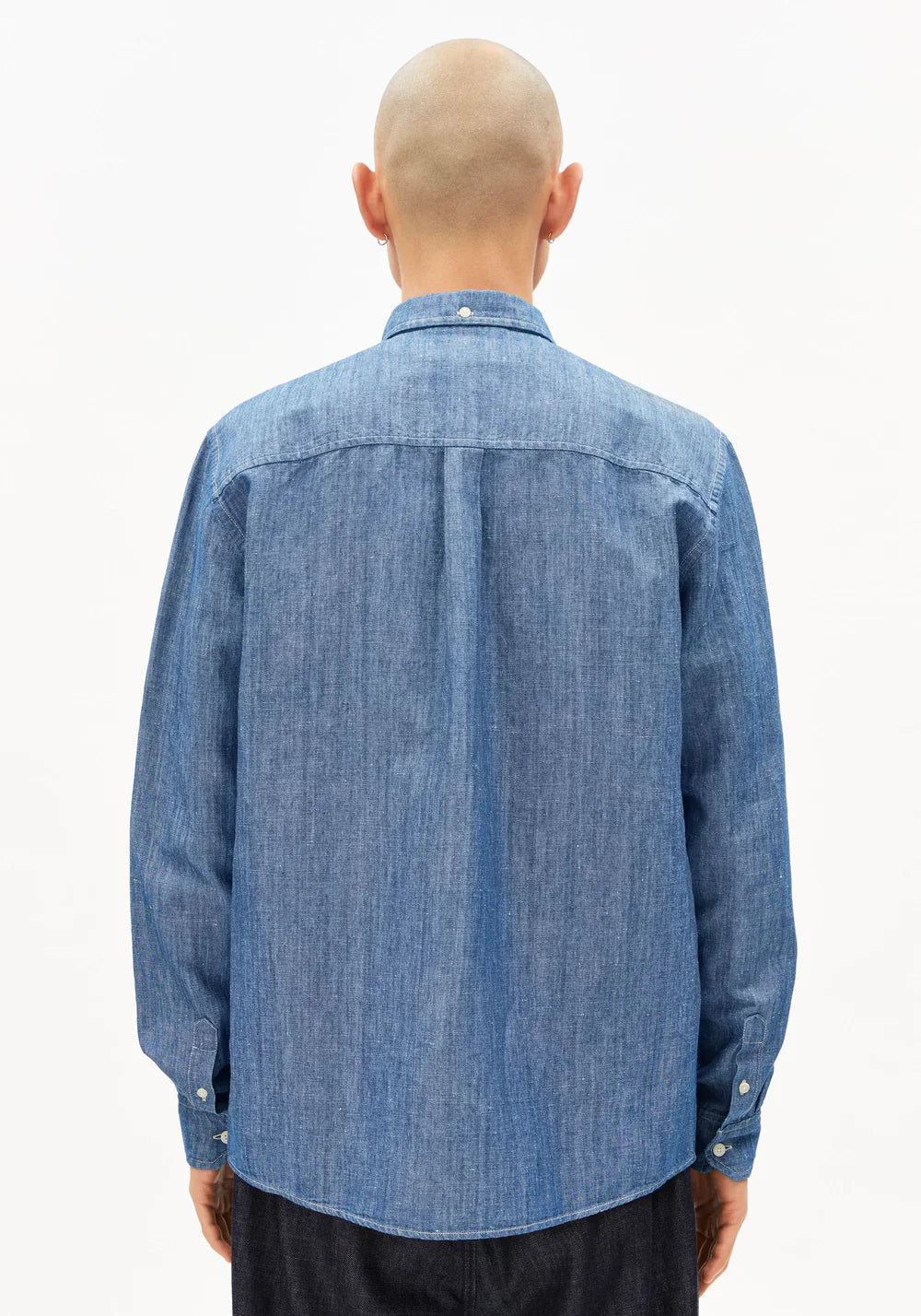 Armedangels - CHAMBRAY-LEINEN LANGARMHEMD esla - WERTE FREUNDE