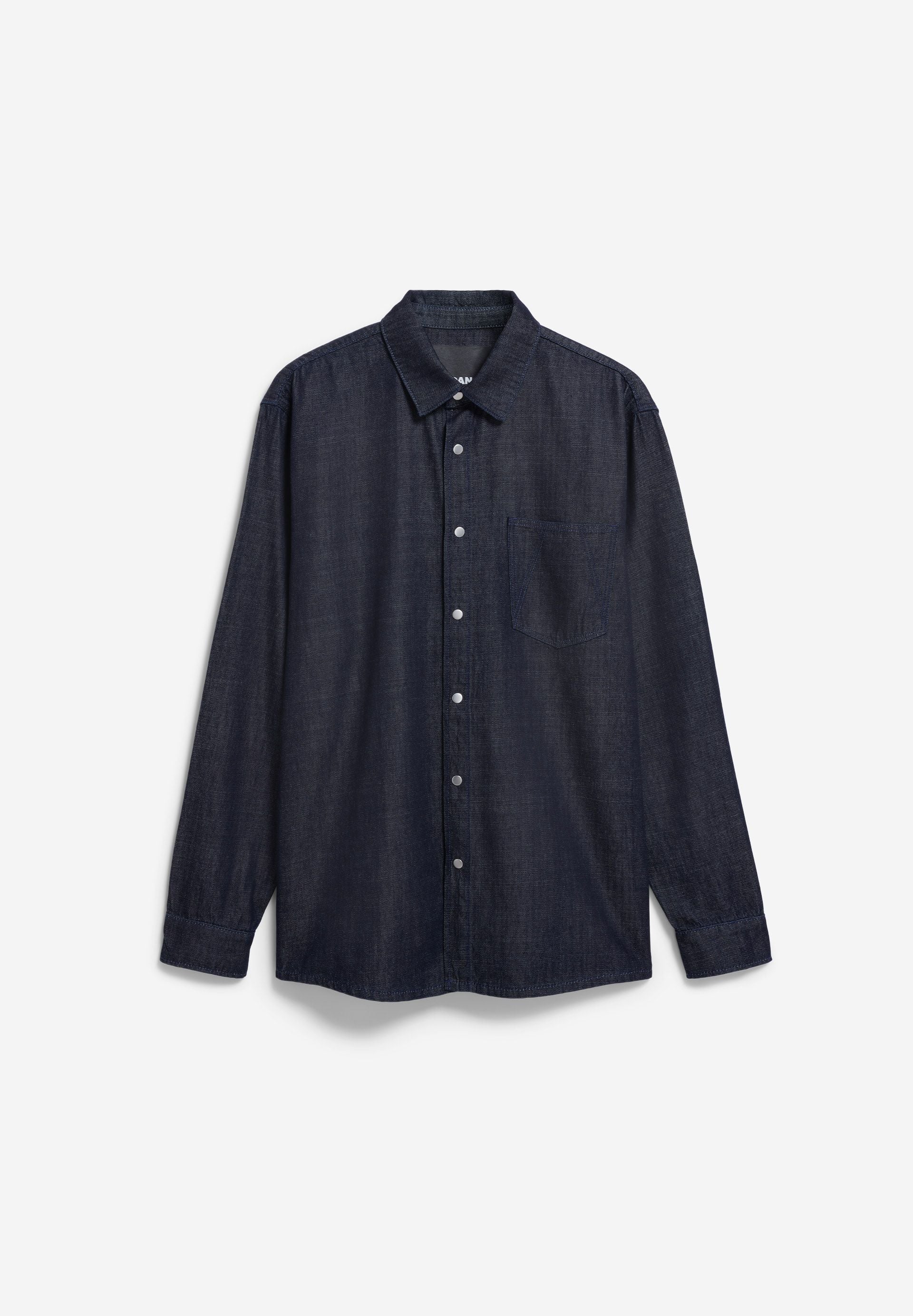 Armedangels - DUNKEL GEWASCHENES JEANSHEMD rinse - WERTE FREUNDE
