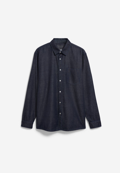 Armedangels - DUNKEL GEWASCHENES JEANSHEMD rinse - WERTE FREUNDE