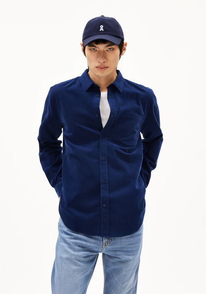 Armedangels - SAAMY Hemd langarm blue noon - WERTE FREUNDE