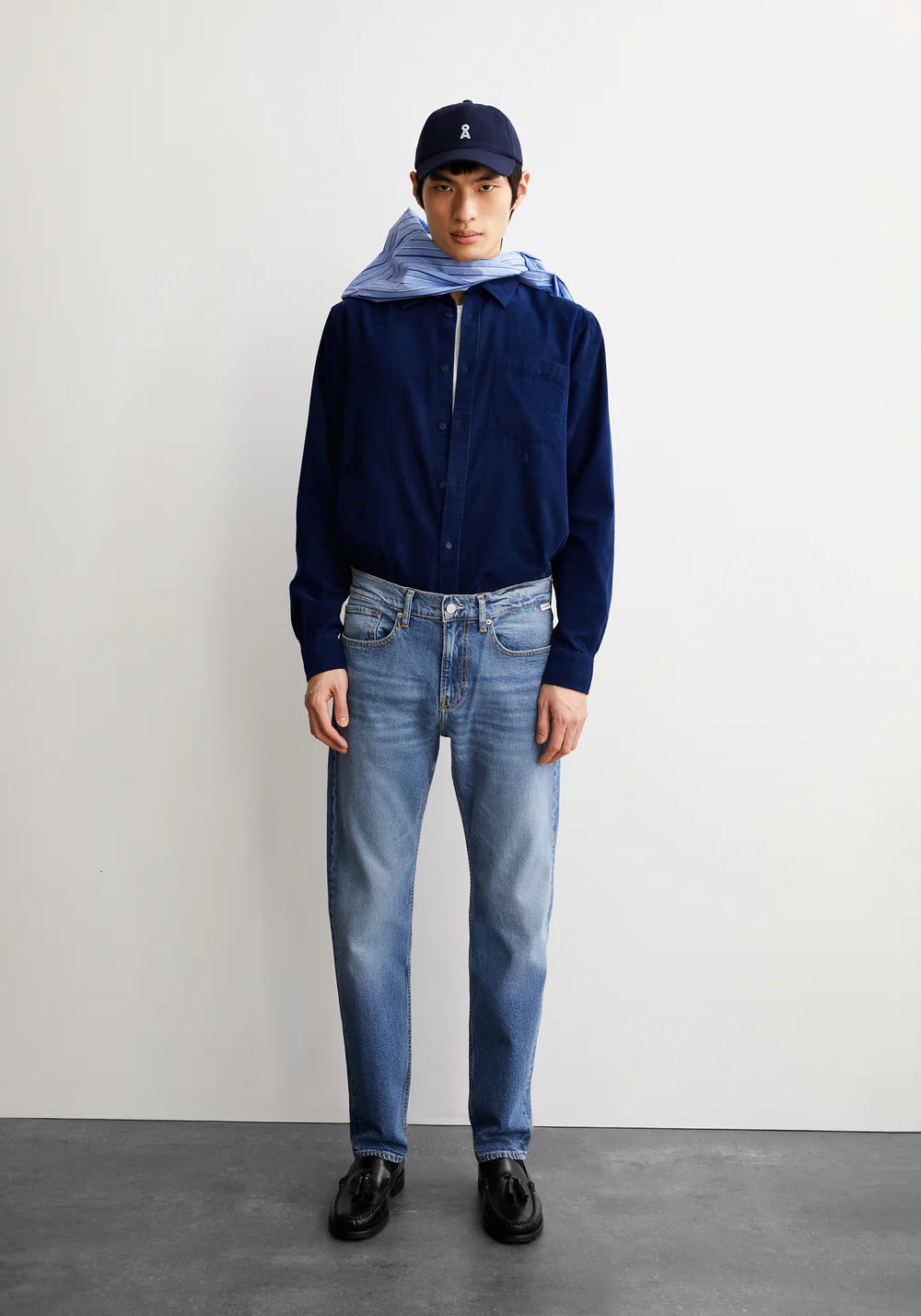 Armedangels - SAAMY Hemd langarm blue noon - WERTE FREUNDE