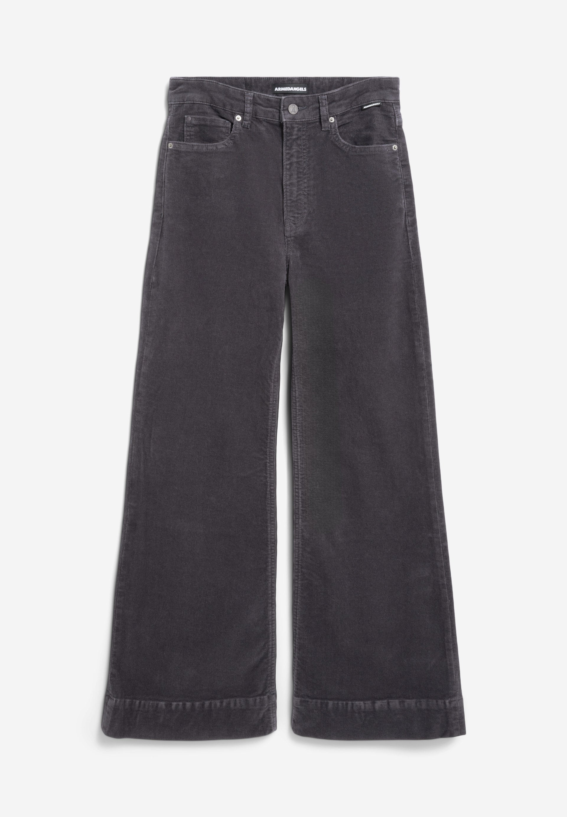 Armedangels - MURLIAA CORDUROY Hose Stoffhose dark steel - WERTE FREUNDE