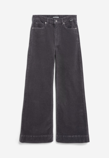 Armedangels - MURLIAA CORDUROY Hose Stoffhose dark steel - WERTE FREUNDE