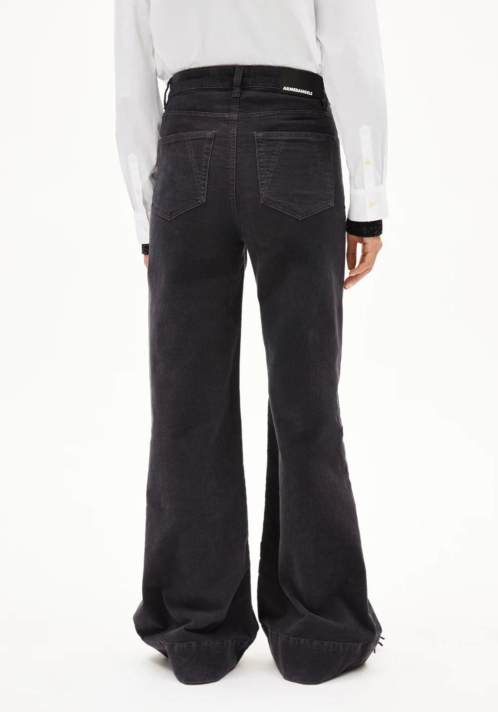 Armedangels - MURLIAA CORDUROY Hose Stoffhose dark steel - WERTE FREUNDE