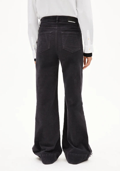 Armedangels - MURLIAA CORDUROY Hose Stoffhose dark steel - WERTE FREUNDE