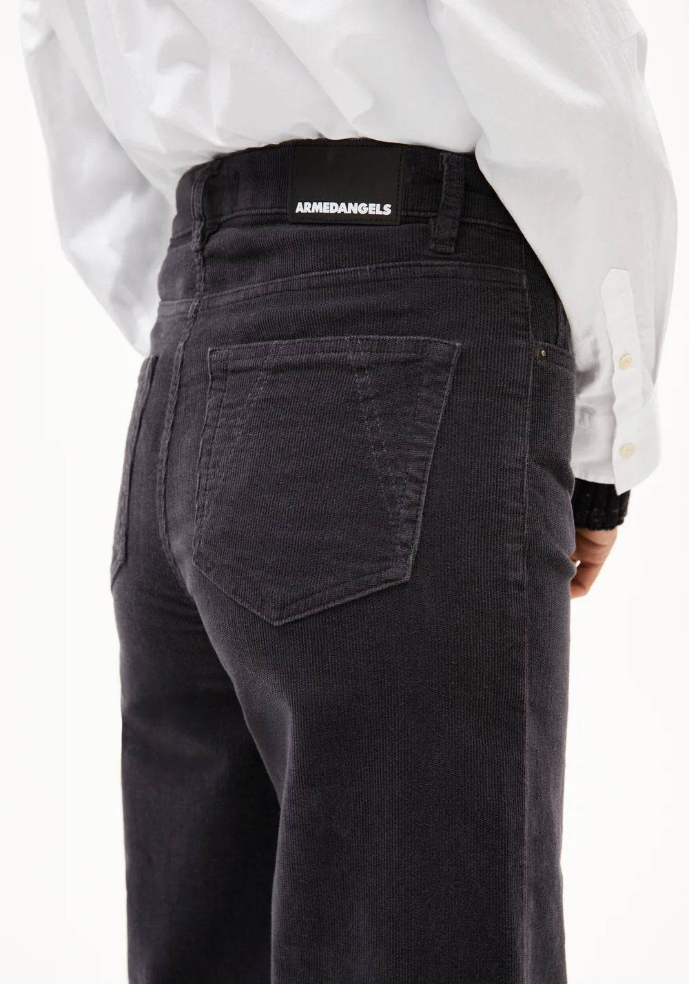 Armedangels - MURLIAA CORDUROY Hose Stoffhose dark steel - WERTE FREUNDE