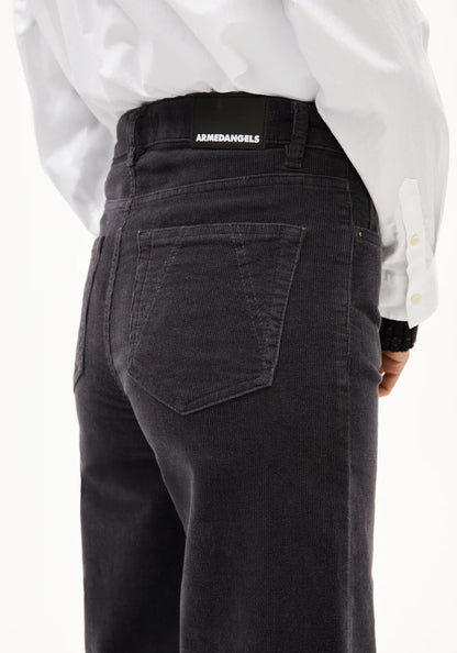 Armedangels - MURLIAA CORDUROY Hose Stoffhose dark steel - WERTE FREUNDE