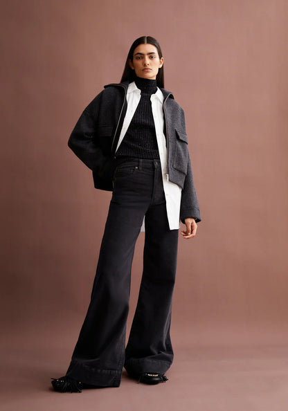 Armedangels - MURLIAA CORDUROY Hose Stoffhose dark steel - WERTE FREUNDE