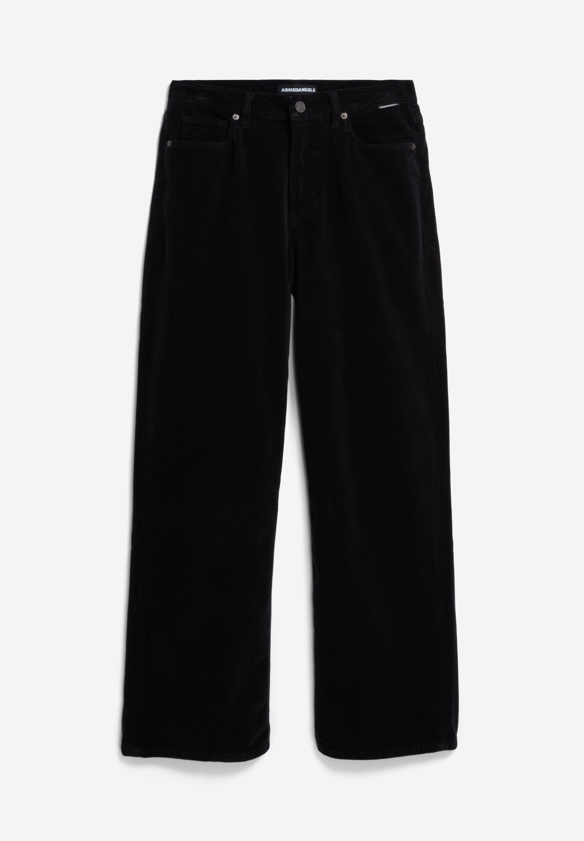 Armedangels - ENIJAA VELVET Hose Stoffhose black - WERTE FREUNDE