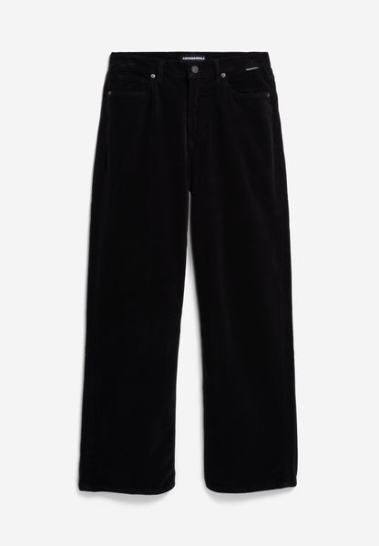 Armedangels - ENIJAA VELVET Hose Stoffhose black - WERTE FREUNDE